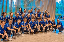 Atletas vietnamitas conquistan medalla dorada en Campeonato Asiático de Aeróbic