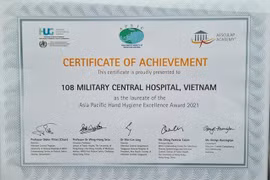 Hospital vietnamita recibe Premio regional a la Excelencia en Higiene de Manos