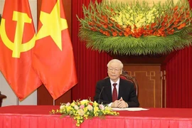 Máximo dirigente partidista de Vietnam sostiene llamada telefónica con canciller alemán