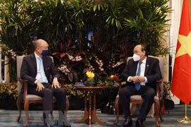 Presidente vietnamita dialoga con empresas líderes singapurenses en finanzas y energías
