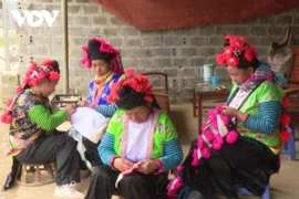 Trajes únicos y sofisticados de las mujeres del grupo étnico Mong Blanco