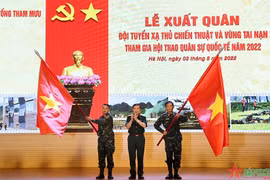 Celebran ceremonia de despedida a la delegación vietnamita a Juegos Militares 2022