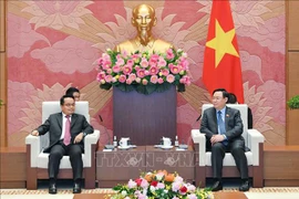 Dirigente parlamentario vietnamita recibe a presidente de Auditoría Estatal de Laos