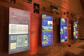 Artefactos de Ciudadela Imperial de Thang Long en exhibición en Francia