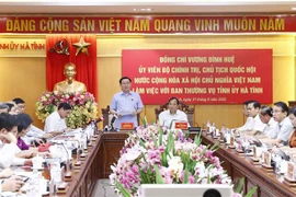 Presidente del Legislativo vietnamita se reúne con dirigentes de provincia de Ha Tinh