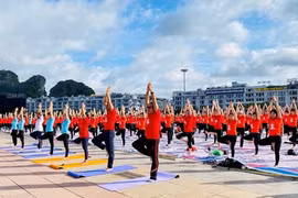 Celebran Día Internacional de Yoga en Ciudad Ho Chi Minh