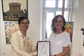 Exposición de pintura saluda aniversario de relaciones Vietnam-Ucrania