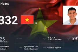 Tenista vietnamita establece nuevo hito en ranking mundial