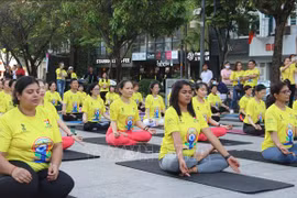 Ciudad Ho Chi Minh celebra Día Internacional del Yoga 