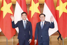 Presidente de la Asamblea Nacional de Vietnam recibe a su homólogo singapurense