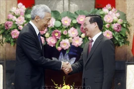 Presidente vietnamita se reúne con primer ministro de Singapur