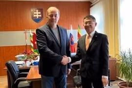 Embajador vietnamita visita ciudad de Horne Saliby en Eslovaquia 