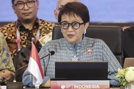 Canciller indonesia analiza situación regional con homólogos de Australia e India