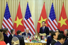 Presidente vietnamita ofrece banquete en honor a su homólogo estadounidense