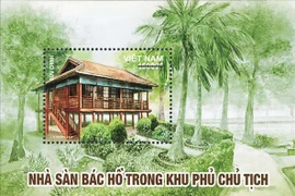 Lanza Vietnam colección de estampillas postales de casa sobre pilotes del Tío Ho 