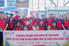 Delegación deportiva vietnamita parte a China para asistir a ASIAN Para Games