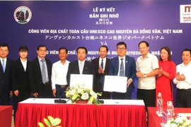 Geoparques vietnamita y japones firman pacto de cooperación