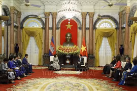 Presidente vietnamita recibe a titular legislativa camboyana