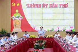 Presidente del Parlamento vietnamita trabaja con autoridades de ciudad de Can Tho