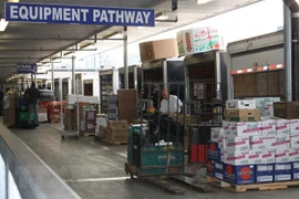 Terminal de Alimentos canadiense, dirección roja para productos y frutas vietnamitas