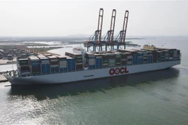 Arriba a puerto vietnamita uno de los mayores súper-portacontenedores del mundo