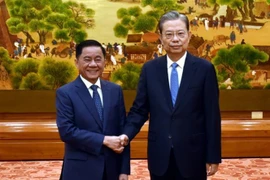 Máximo legislador chino recibe a delegación partidista vietnamita