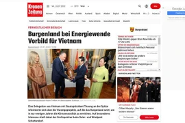Periódicos austriacos resaltan importancia de visita de presidente vietnamita