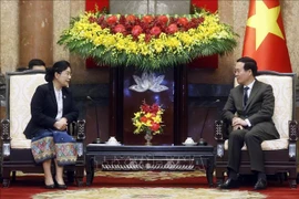 Presidente de Vietnam recibe a titular del Tribunal Popular Supremo de Laos
