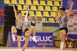Selección vietnamita de Aeróbic con arranque perfecto en vísperas de SEA Games 32