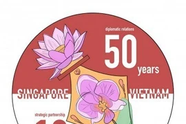 Anuncian ganador del concurso de diseño de logotipo sobre lazos diplomáticos Vietnam - Singapur