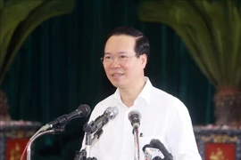 Presidente de Vietnam visita modelo de renovación rural en la provincia de Nam Dinh