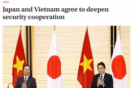 Prensa nipona resalta importancia de visita de presidente vietnamita