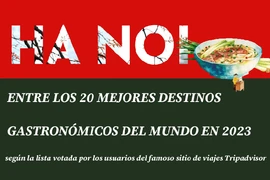 Hanoi entre mejores destinos gastronómicos del mundo en 2023