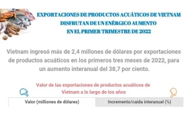 Reporta Vietnam aumento enérgico de exportaciones de productos acuáticos