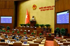 Una sesión de la Asamblea Nacional de Vietnam (Foto: VNA)