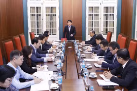 El presidente de Vietnam, Luong Cuong, interviene en la reunión (Foto: VNA)