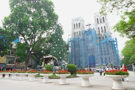 Iglesias de Hanoi se preparan para dar bienvenida a la Navidad