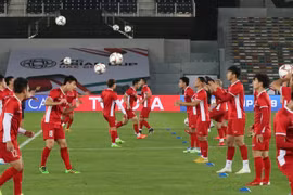 [Fotos] Equipo de fútbol de Vietnam listo para partido contra Irak en Copa Asiática 
