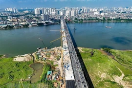 Abrirán puente Vinh Tuy 2 completo en Hanoi antes del 2 de septiembre