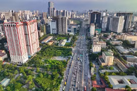 Admiran Hanoi desde arriba 15 años después de la expansión