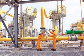 En operación repartidor de gas de minas en Norte de Vietnam