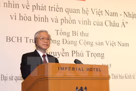Phu Trong envía mensaje de agradecimiento al premier japonés
