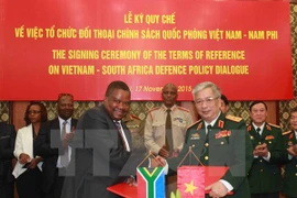 Vietnam y Sudáfrica sostienen diálogo de políticas de defensa