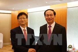 El ministro vietnamita de Seguridad Pública, Tran Dai Quang, sostuvo una reunión con el miembro del Buró Político y jefe de la Comisión de Asuntos Políticos y Legales del Comité Central del Partido Comunista de China (PCC), Meng Jianzhu