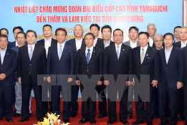 Las autoridades de la provincia sureña vietnamita de Binh Duong y la prefectura japonesa de Yamaguchi sostuvieron una reunión de trabajo (Fuente: VNA)