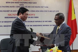 Firman Vietnam y Timor Leste memorando de comercio de arroz