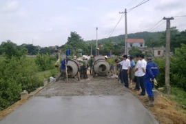 Avanza Hung Yen en construcción de nuevas zonas rurales