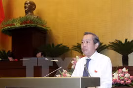 El presidente del Tribunal Supremo Popular de Vietnam, Truong Hoa Binh