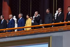 Presidente asiste a ceremonia del triunfo sobre fascismo en China