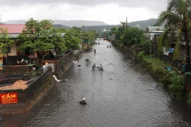 Inundación en la provincia de Quang Ninh (Fuente: VNA) 